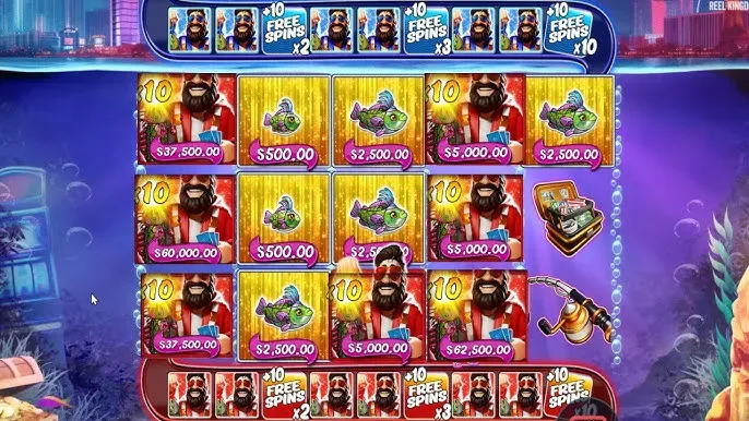 Big Bass Vegas Double Down Deluxe Slot machine a tema pesca con simboli di pesci e premi